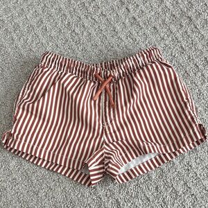 Striped Brown Zara Swim Trunks - size 4/5